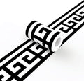 Black and White Wallpaper Border Trim Peel and Stick Boarders Self Adhesive by WEISENI