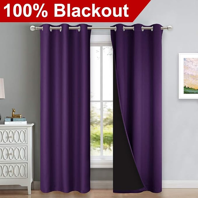 NICETOWN Cold Blocking 100% Blackout Curtains - Image 2