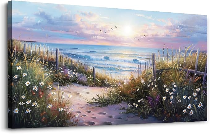 hyidecorart Blue Ocean Artwork Pictures Canvas Wall Art by hyidecorart