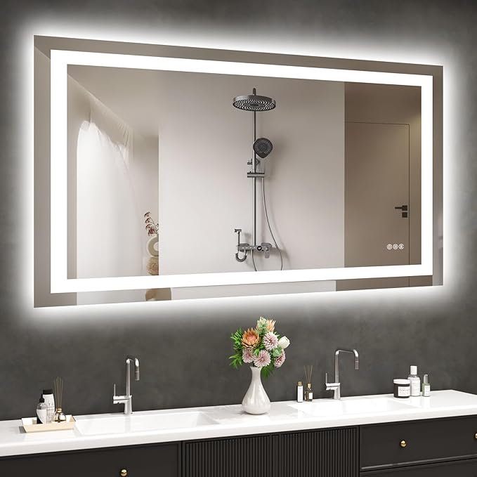 Hivone 48X32 LED Bathroom Mirror by Hivone