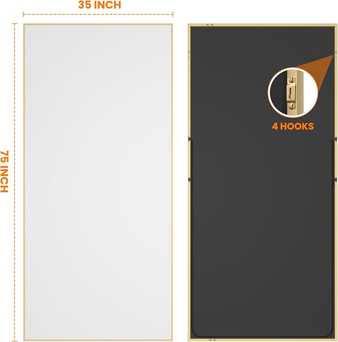 TRAHOME Full Length Mirror, Living Room, Dressing Room - Image 9