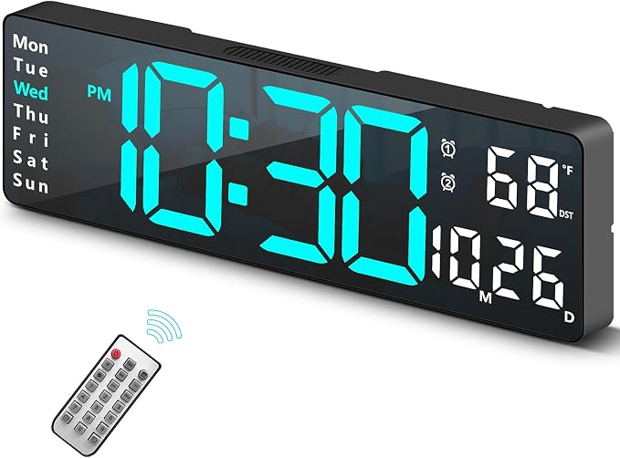 Digital Clock, Digital Wall Clock by Abovsare