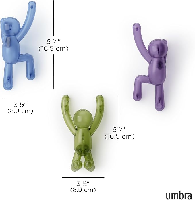 Umbra Buddy Wall Hooks – Drill-Free PIN-Point Decorative Wall Mounted Coat Hooks - Image 3