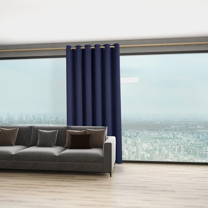 BONZER Room Divider Curtain Total Privacy Wall Wide Thermal Insulated Blackout - Image 4