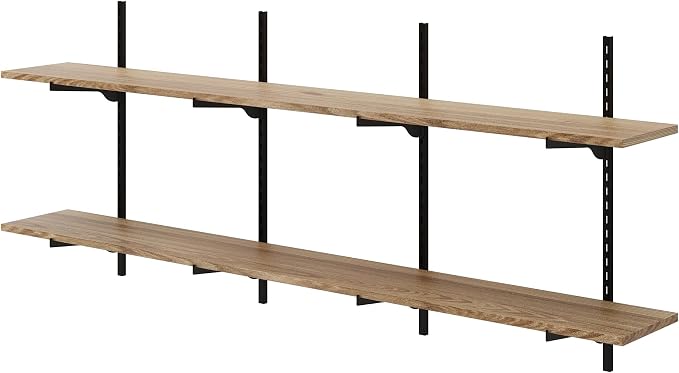 Wallniture Turin 60 Inch Long Adjustable Wall Shelf, Hanging Shelves - Image 6