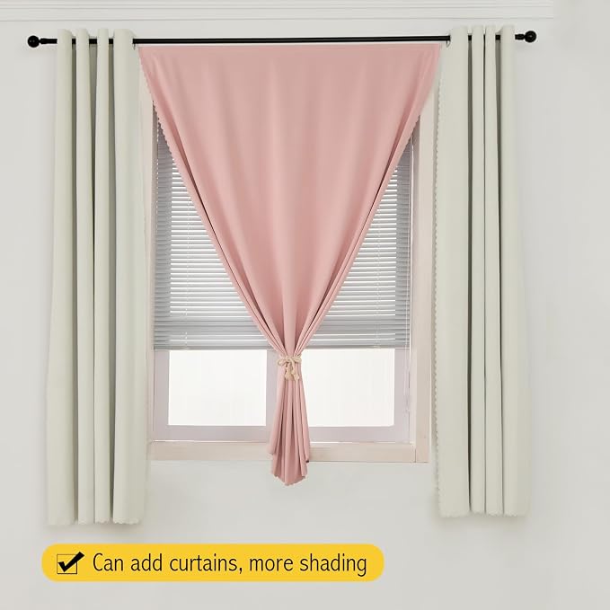 Self Adhesive Blackout Curtains- Stick on Curtains Shades Window Blinds - Image 9