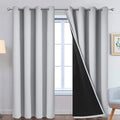 Yakamok 100% Blackout Window Curtain Panels, Heat and Full Light Blocking Drapes by Yakamok