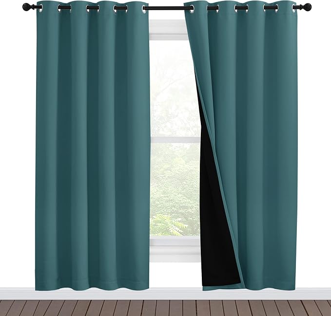 NICETOWN Full Shade Curtain Panels, Pair of Energy Smart & Noise Blocking Out by NICETOWN