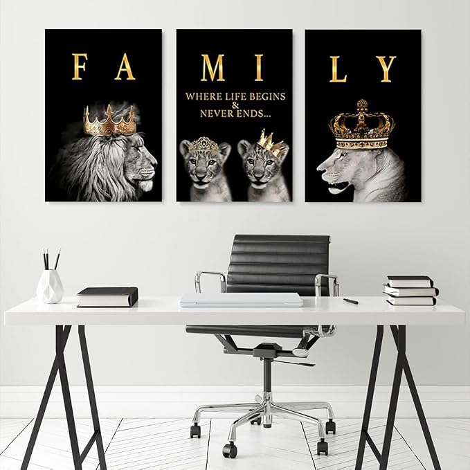 GUBIYU Family Where Life Begins Love Never Ends Word Sign Wall Decor, Letters - Image 2