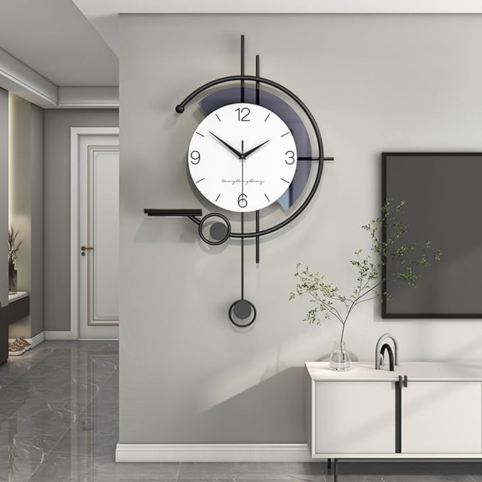 Modern Wall Clock Large Minimalist Decorative Wall Clocks Creativity Silent Non by LGJHKMCL