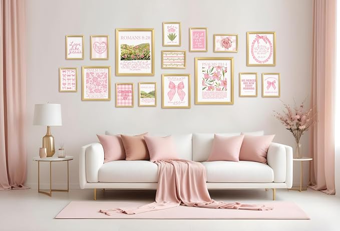 ANERZA 16 PCS Christian Coquette Wall Art Decor, Jesus Posters - Image 6