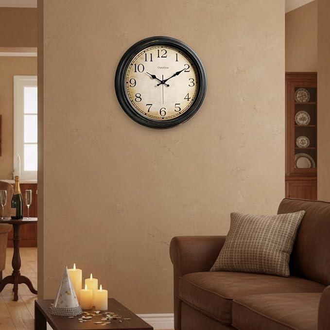 Crosstime 16 Inch Large Vintage Wall Clock - Image 6