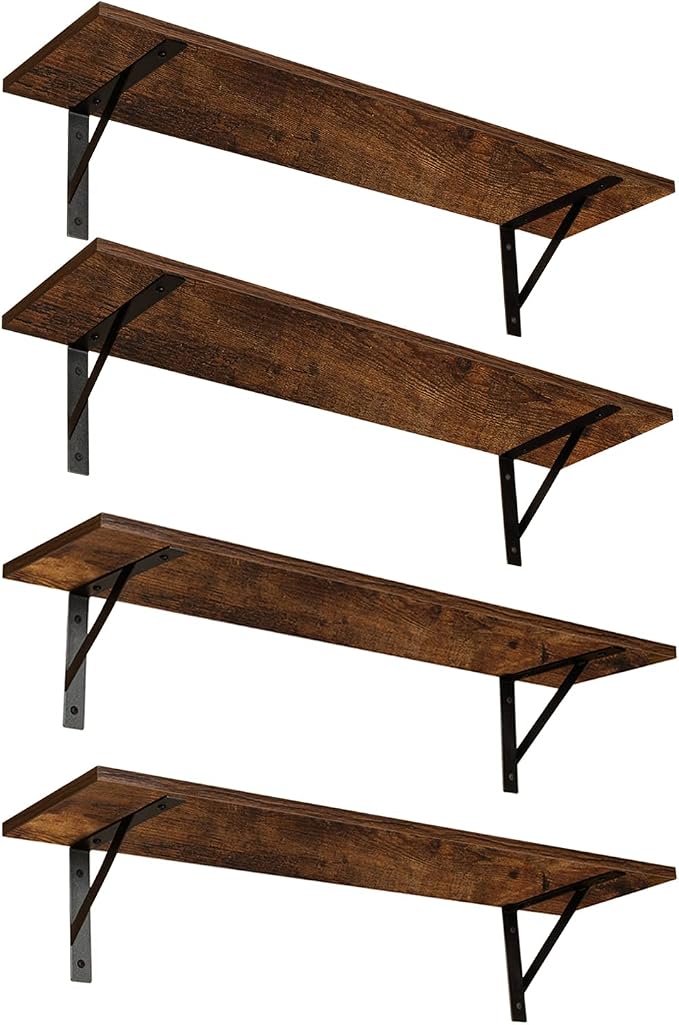 DINZI LVJ Long Wall Shelves, 31.5Inch Wall Mounted Shelves, Extra Large Wall by DINZILVJ