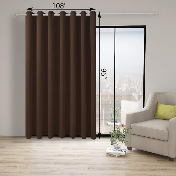 BONZER Room Divider Curtain Screen Partitions Total Privacy Wall Grommet Wide - Image 4