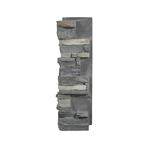 AZ Faux High-Density Polyurethane Faux Stone Interlocking Left Endcap by AZFaux