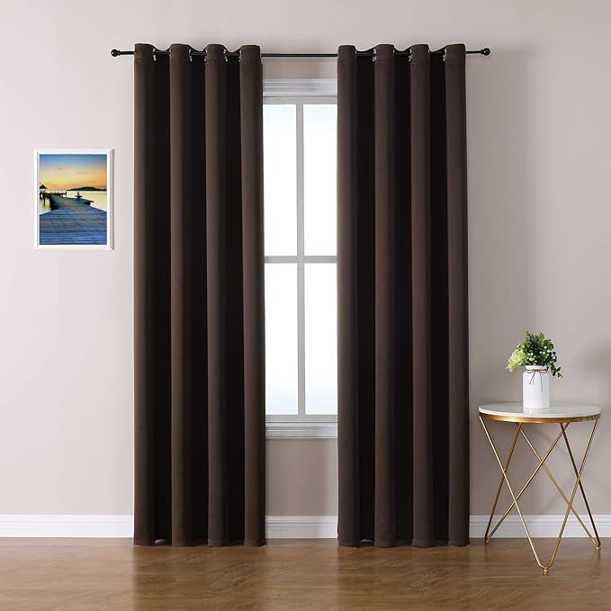 ChrisDowa Blackout Curtains 80 Inches Long 2 Panels Set by ChrisDowa