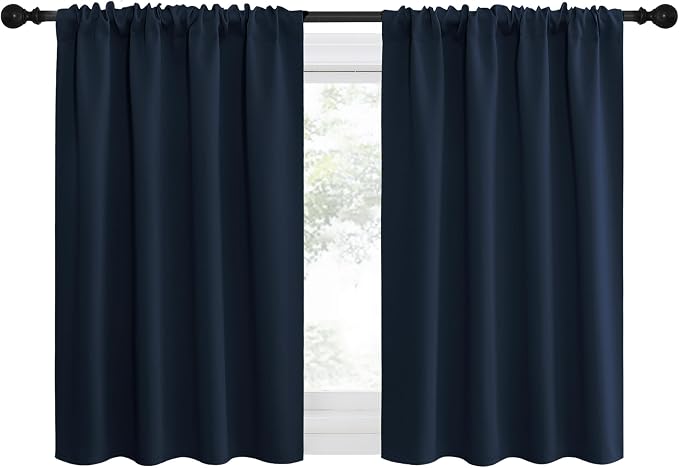 NICETOWN 2 Panels Blackout Curtains, Rod Pocket Thermal Insulated Drapes by NICETOWN