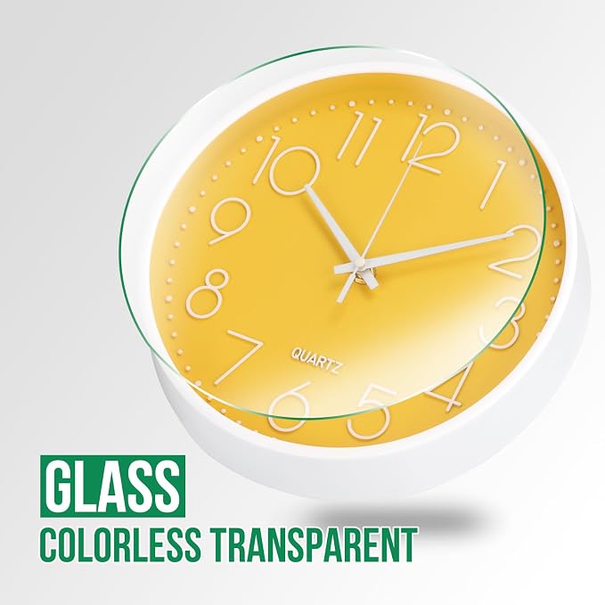 Wall Clock Non-Ticking Silent Modern Simple Style Round Decor Clock - Image 5
