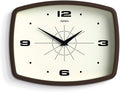 JONES CLOCKS® Movie wall Clock | Retro Rectangular Clock | 10 inch | Mocha by JONESCLOCKS