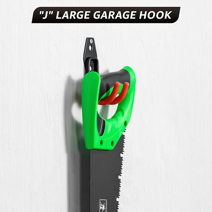 40 Pack Garage Hooks, Heavy Duty Steel Wall Mount Utility Hangers - Image 7