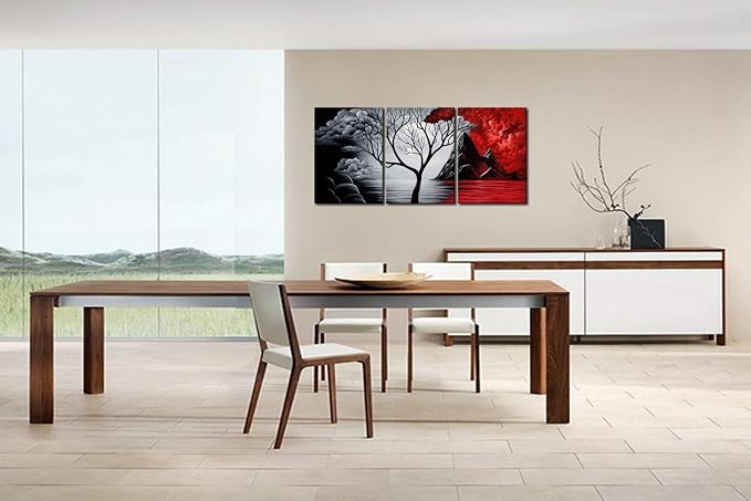Wieco Art Extra Large The Cloud Tree Modern Gallery Wrapped Giclee Canvas Print - Image 2
