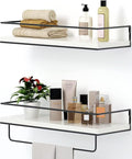 Shario White Floating Shelves by Shario