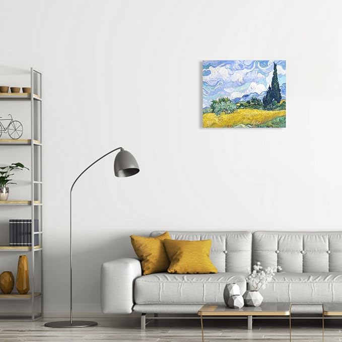 Van Gogh Canvas Wall Art: Wheat Field - Image 4