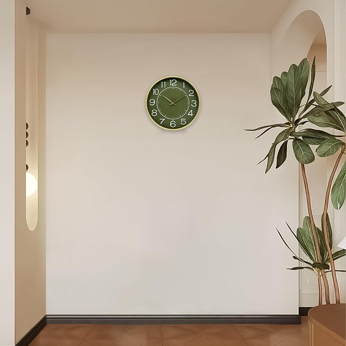 HZDHCLH 12inch Wall Clocks Battery Operated, Quartz Movement, Silent Non - Image 6