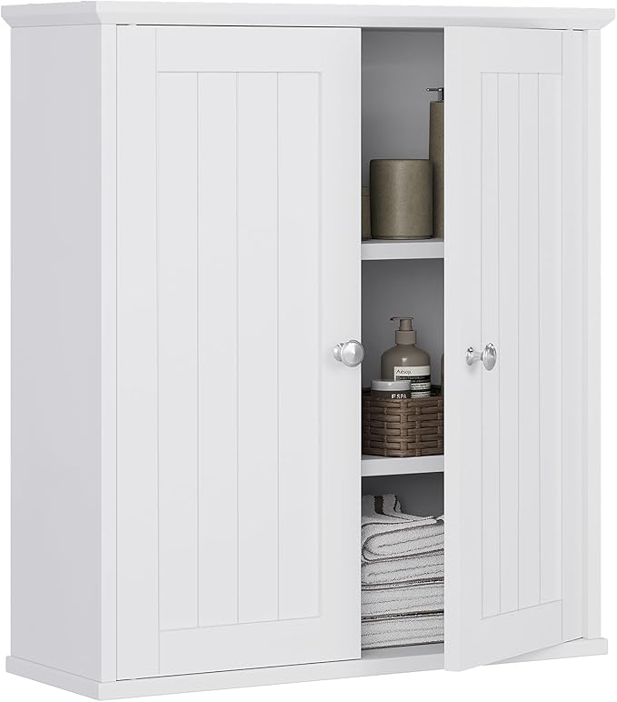 Bathroom Wall Cabinet, Bathroom Cabinet Wall Mount, Over the Toilet Space Saver by Meilocar