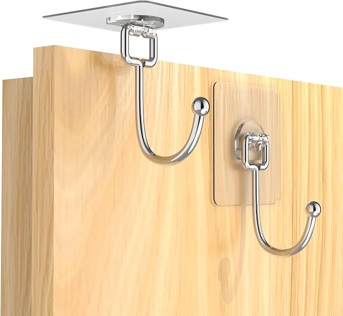 Latoxcaa Large Adhesive Hooks 24-Pack, Heavy Duty 44lb Wall Hooks - Image 9