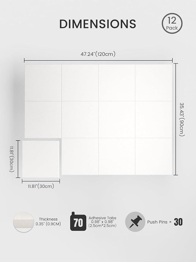 Bumusty Large Cork Board 48" x 36" Alternative - Image 2