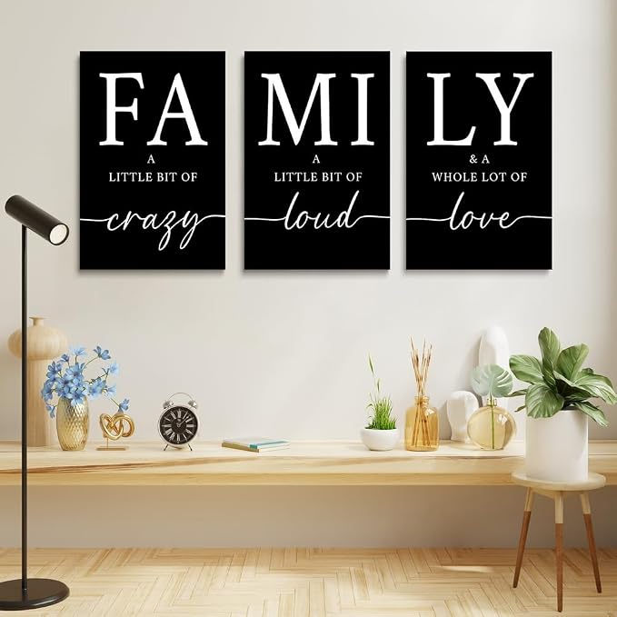 GUBIYU Black Family Home Wall Decor - Image 4