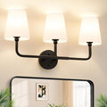 MOKATNG Bathroom Light Fixtures, 3-Light Matte Black Vanity Lights, Bathroom by Bathroomlightfixtures