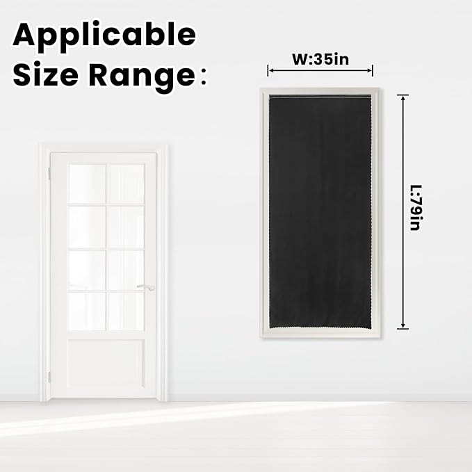 Adhesive Blackout Curtains- Self Stick Shades Window Blinds Curtains No Rod - Image 7
