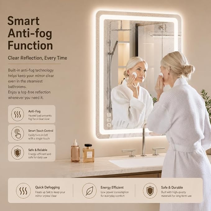 30" x 36" Led Bathroom Mirror - Image 6