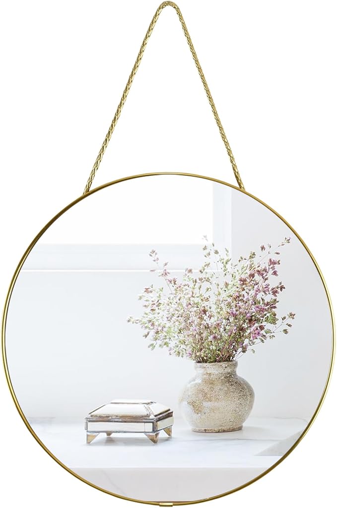 YCHMIR 11.8-inch Small Round Wall Mirror by YCHMIR