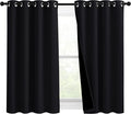 NICETOWN Complete 100% Blackout Curtain Set, Thermal Insulated & Energy by NICETOWN