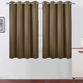 LEMOMO Brown Thermal Blackout Curtains/52 x 54 Inch/Set of 2 Panels Room by Lemomo