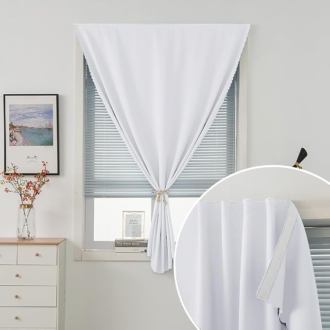 self Adhesive Curtains Portable Blackout Curtain Simple and Easy to Install - Image 2