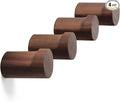 bsdonte Wood Wall Hooks, 4 Pack Wooden Coat Hooks Wall Mounted, Rustic Hat by bsdonte