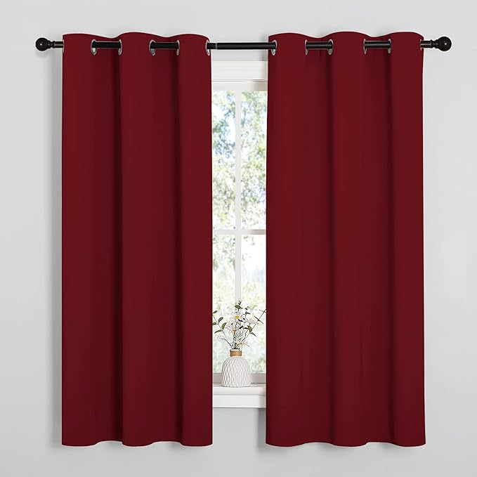 NICETOWN Holiday Christmas Decor Thermal Insulated Solid Grommet Blackout - Image 2