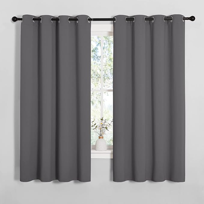 NICETOWN Grey Blackout Curtain Panels by NICETOWN