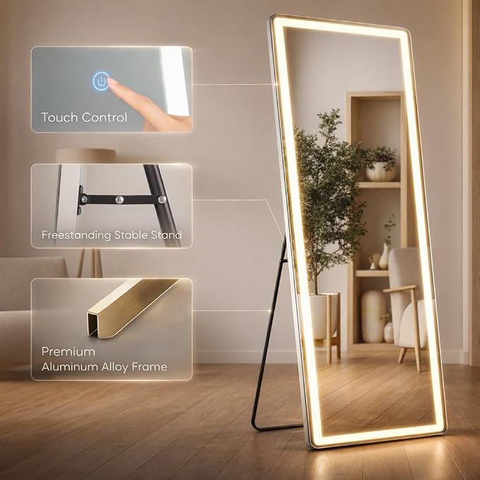 71" x 26" Arched Full Length Mirror - Image 5