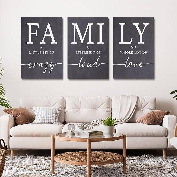 GUBIYU Gray Home Wall Art for Living Room Dining Room Pictures Wall Decor - Image 2
