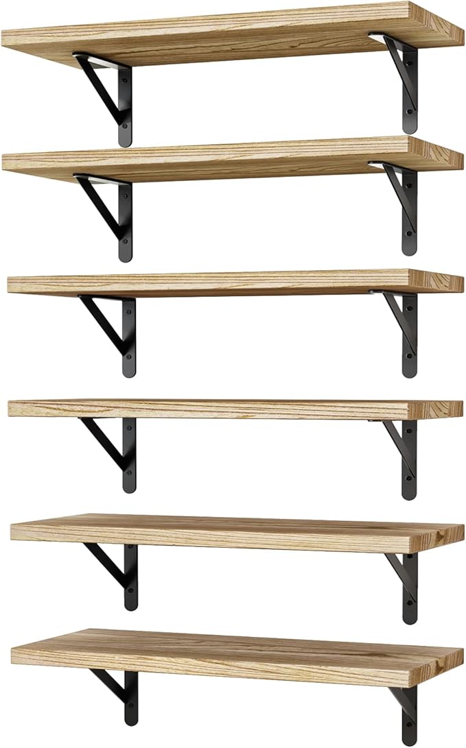 YGEOMER 16.5 Inch Floating Shelves by YGEOMER