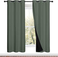 NICETOWN 100% Blackout Window Curtain Panels, Full Light Blocking Drapes by NICETOWN