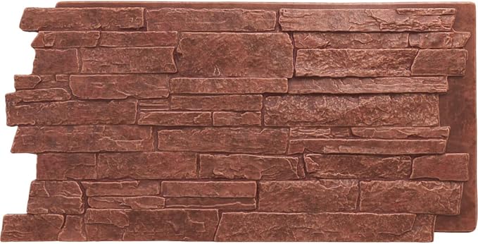 EverStone Acadia Ledge Faux Stone Panel, Sun Valley Color by EkenaMillwork
