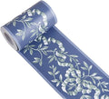 UPREDO Royal Blue Floral Wall Border Peel and Stick Ceiling Border Wallpaper by UPREDO