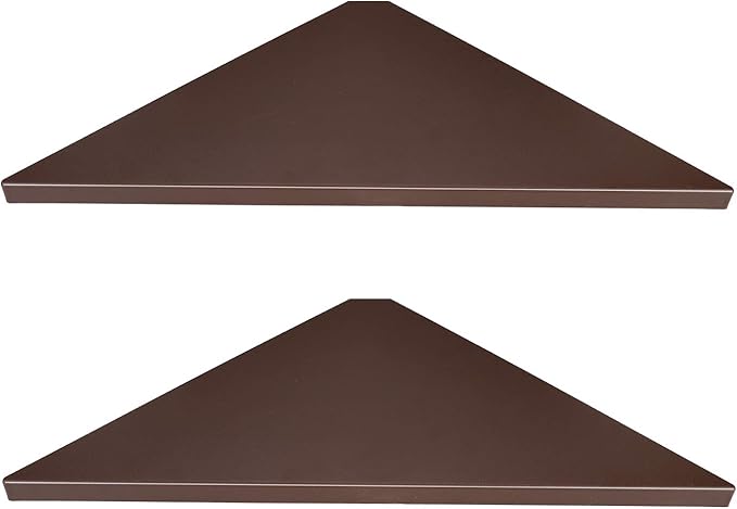 evron Corner Mounting Shelf Set of 2 – Easy to Install Floating Wall Shelves by evron
