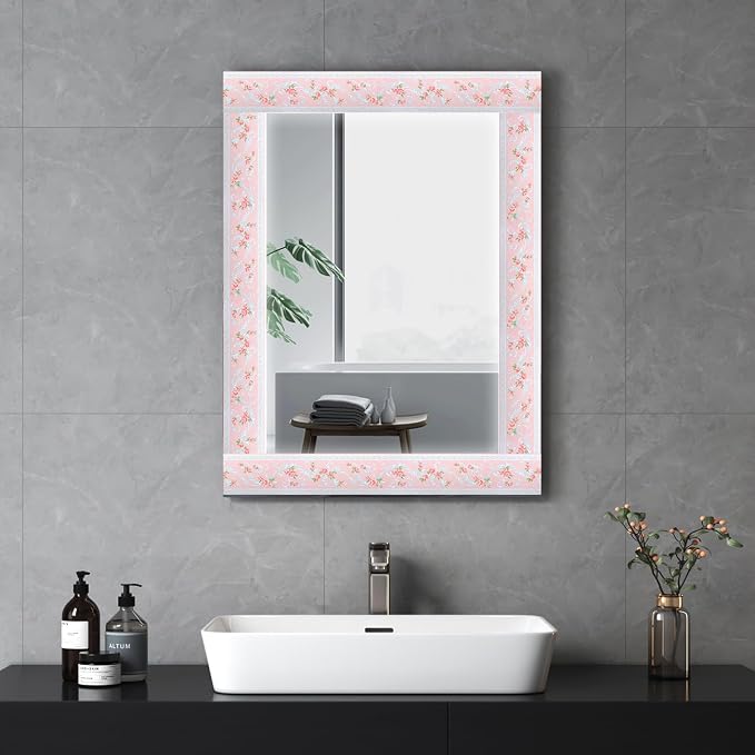 AbaBoorty 394"X4.1"Pink Flower Wallpaper Border Peel and Stick 3D Pattern Wall - Image 3